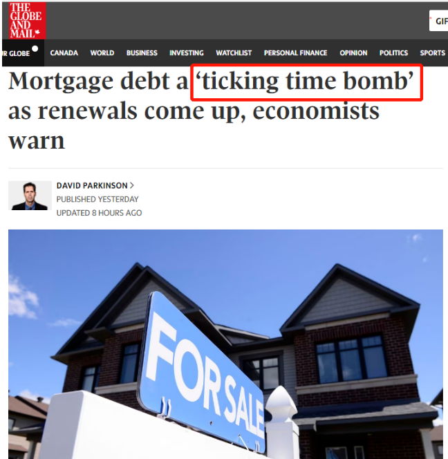 加拿大3口之家陷房贷恐慌 月供暴增至00
