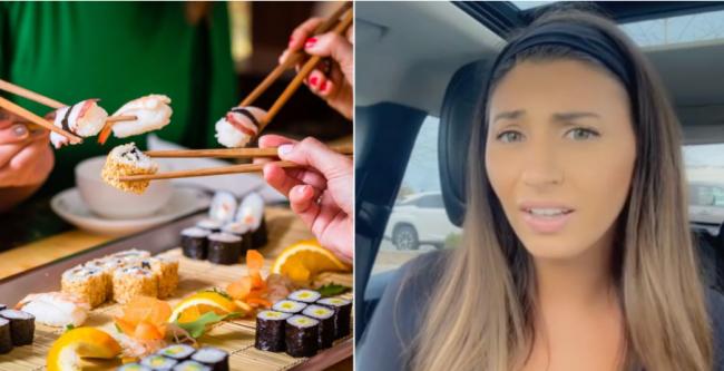 加拿大妹子遭知名连锁寿司店羞辱：是有多饿