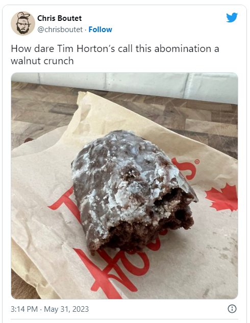 Tim Hortons限量甜点！网友疯狂吐槽“像粑粑”