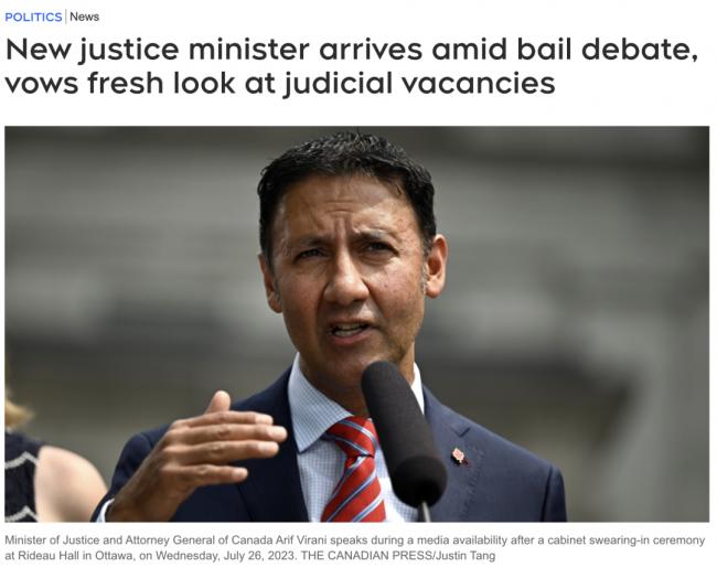 抓了放？加拿大新任司法部长誓要修改假释制度