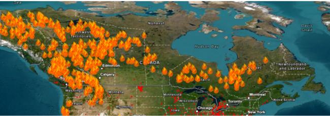 加拿大山火地图瘆人！BC迎来转机！美国邻居又…