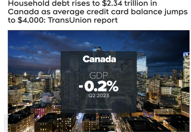 惊悚：加拿大人总债务已达2.3兆加元！为生活狂刷信用卡，负债G7居首