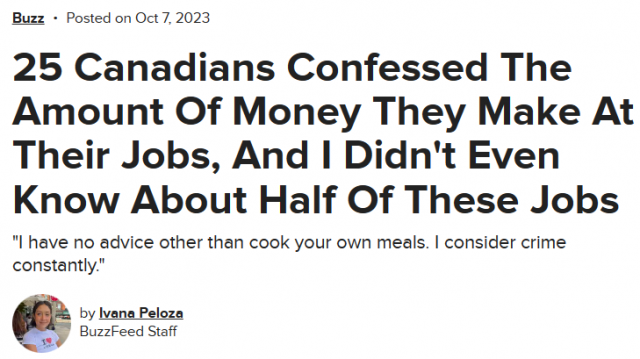 你一个月挣多少钱？加拿大网友晒月薪像炫富