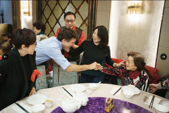 特鲁多向加拿大华裔居民恭贺新春