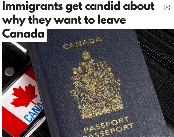 越来越多年轻移民对加拿大不满意 坦白离开原因