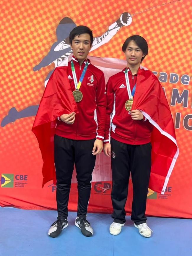 大温华裔中学生张宇鹏勇夺泛美佩剑锦标赛铜牌