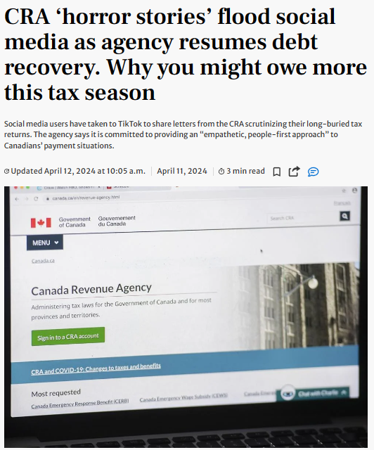 政府开始翻旧账！CRA正向加拿大人严格追债