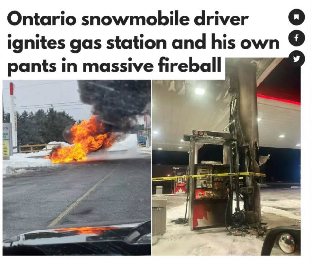 加拿大火车在市中心起火 多节车厢被大火烧毁