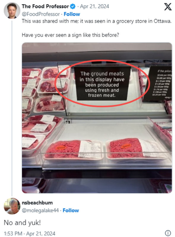 加拿大超市上架一种"特殊"牛肉！网友炸锅
