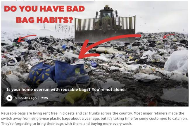 加拿大禁塑令致环保袋堆积如山！沃尔玛免费回收