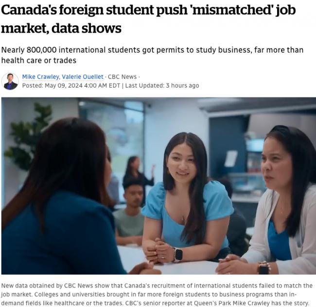 太难了！80万留学生来加读商科 毕业找不到工作