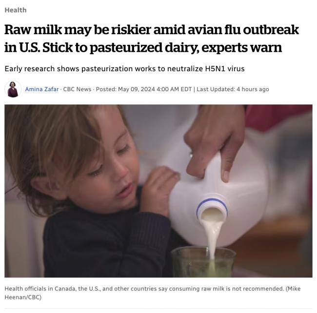 注意！美国爆发重度禽流感！加拿大超市牛奶中招