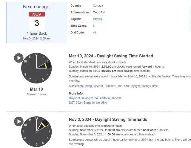 华人注意！加拿大下周迎来冬令时，时钟回拨1小时！4点天黑的日子又来了