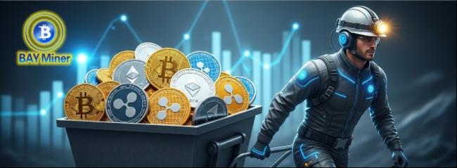 BAY Miner推移动云挖矿平台，BTC/ETH/XRP即时结算