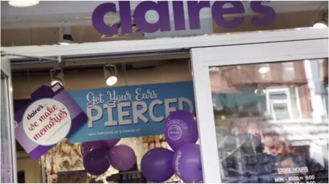 连锁店Claire’s美国申破产保护 加拿大照常营运