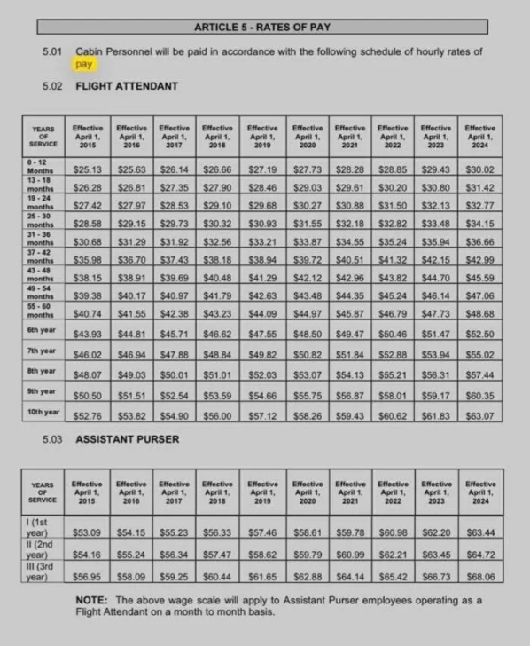 加航T4工资单曝光! 华人空姐:辛苦1年税前 加航T4工资单曝光! 华人空姐:辛苦1年税前
