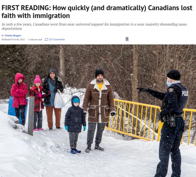 加拿大移民共识彻底崩塌! 一半人支持大规模驱逐 加拿大移民共识彻底崩塌! 一半人支持大规模驱逐