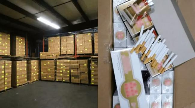 本拿比查获中国货柜走私香烟 估值220万 本拿比查获中国货柜走私香烟 估值220万