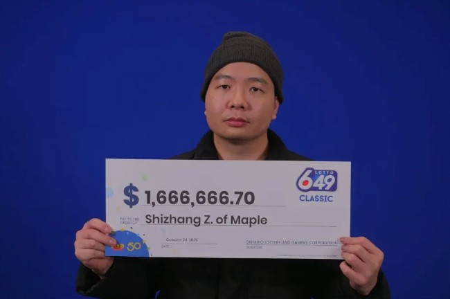 加拿大华人男子喜中6/49头奖 准备还清房贷 加拿大华人男子喜中6/49头奖 准备还清房贷