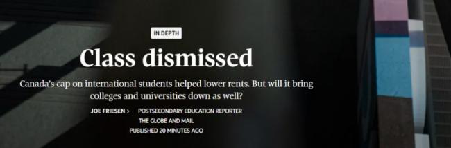 毁灭性打击! 加拿大限制留学生: 超1.2万人失业 毁灭性打击! 加拿大限制留学生: 超1.2万人失业