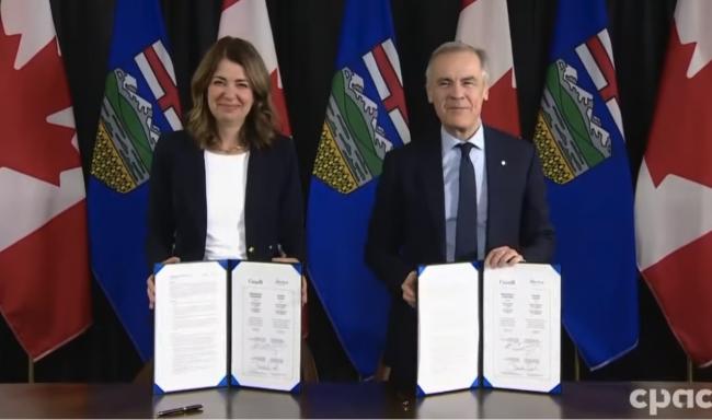 卡尼与阿省签重磅能源协议：为新输油管"开绿灯"