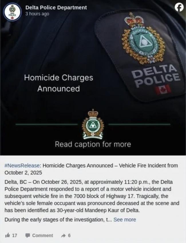 大温焚车女尸案，30岁女子死亡，她的妹夫被控罪