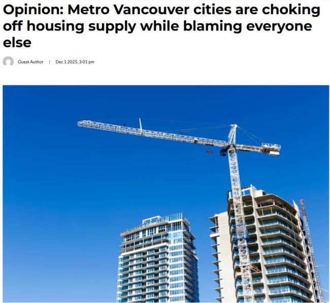 吵翻了! 大温公寓开发费暴涨952% 开工量暴跌