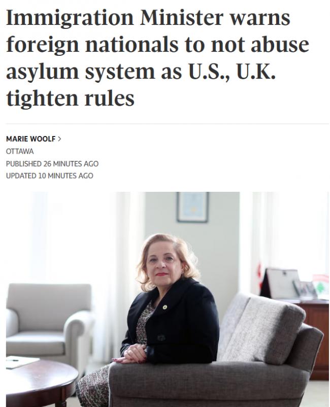 加拿大移民部长发出最严厉警告! 优先事项公布