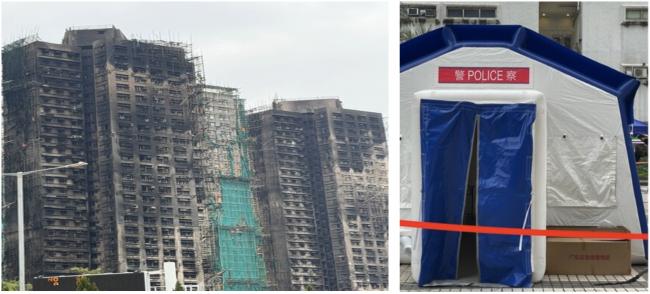 宏福苑火灾超过三周800米外仍嗅到烧焦味 宏福苑火灾超过三周800米外仍嗅到烧焦味