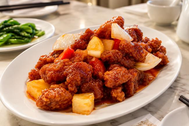 菠蘿咕嚕肉 — 誼園茶餐廳，列治文.png