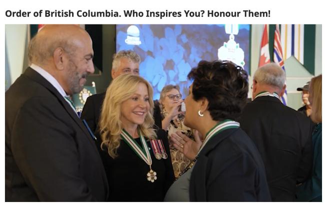 寻找BC榜样：省府开启最高荣誉提名计划