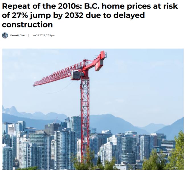 大温房价2032年前或暴涨27% 重蹈2010年代覆辙