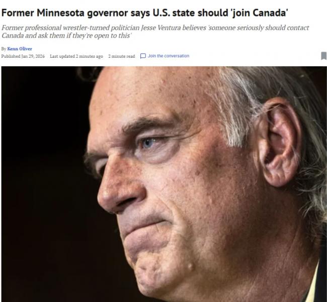 笑死! 美国一州长公开宣称: 我们加入加拿大吧 笑死! 美国一州长公开宣称: 我们加入加拿大吧