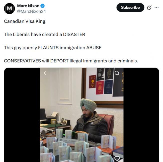 炸锅! 印度人自称"加拿大签证之王" 戴万豪表