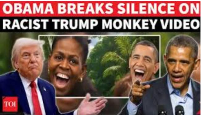 被川普恶搞成猿猴, 奥巴马终于回应! 罕见发火… 被川普恶搞成猿猴, 奥巴马终于回应! 罕见发火…