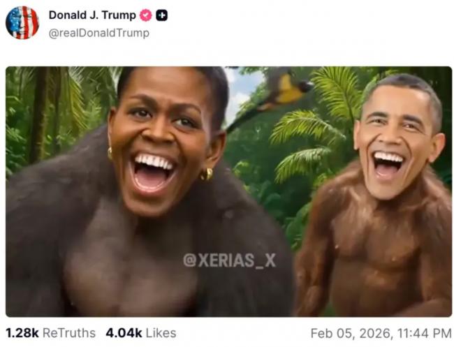 被川普恶搞成猿猴, 奥巴马终于回应! 罕见发火… 被川普恶搞成猿猴, 奥巴马终于回应! 罕见发火…