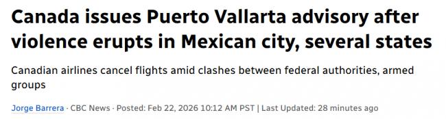 紧急! 加拿大刚刚发旅行警告:就地避难 航班全停 紧急! 加拿大刚刚发旅行警告:就地避难 航班全停