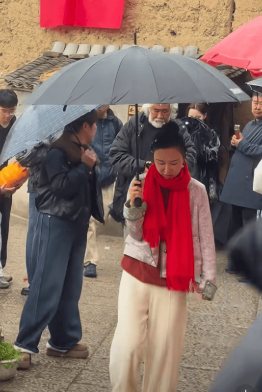 张纪中陪娇妻出游力不从心 杜星霖离老公2米远