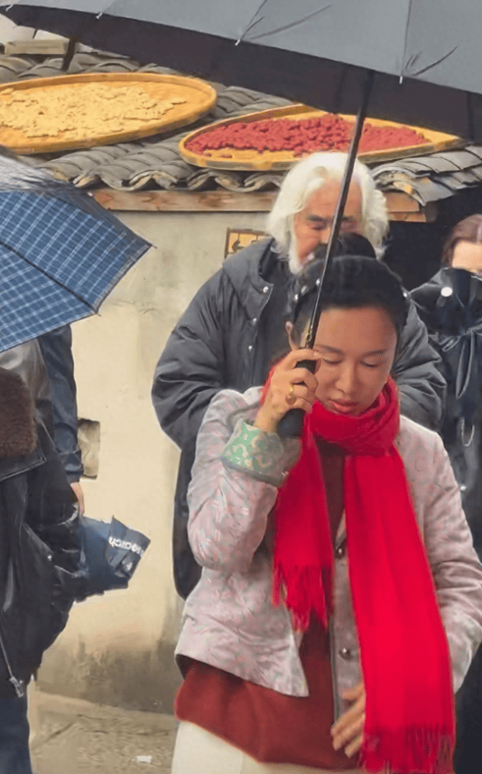 张纪中陪娇妻出游力不从心 杜星霖离老公2米远