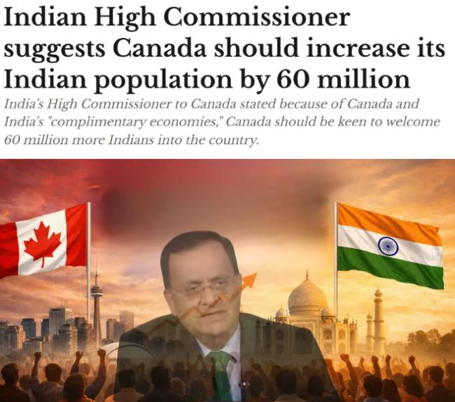 加印签下大单! 震惊: 6000万印度人要来加拿大?