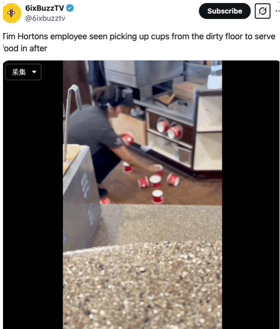 全网作呕! 曝加拿大Tim Hortons给顾客喝二手杯