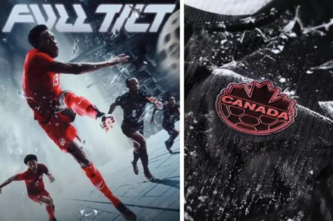 加拿大男足世界杯战衣曝光  挺拔枫叶披霜挂雪