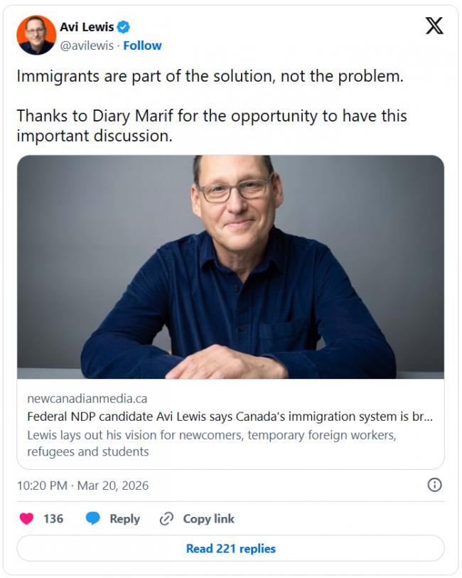 炸裂! NDP准党魁提议: 大规模特赦+向难民开放