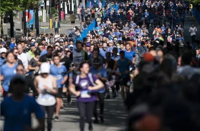 温哥华BMO马拉松赛明天开跑 多处道路将封闭