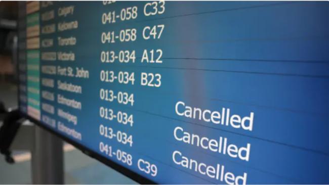 温哥华国际机场西捷航空部分复航 49航班仍取消