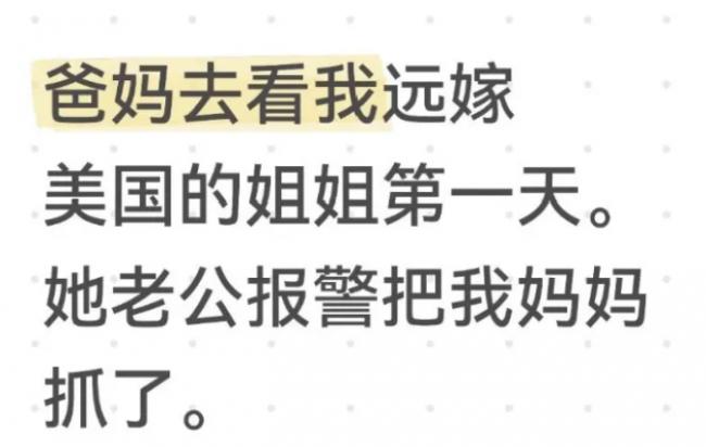 探亲不足24小时 70岁岳母被华人女婿报警驱逐 探亲不足24小时 70岁岳母被华人女婿报警驱逐