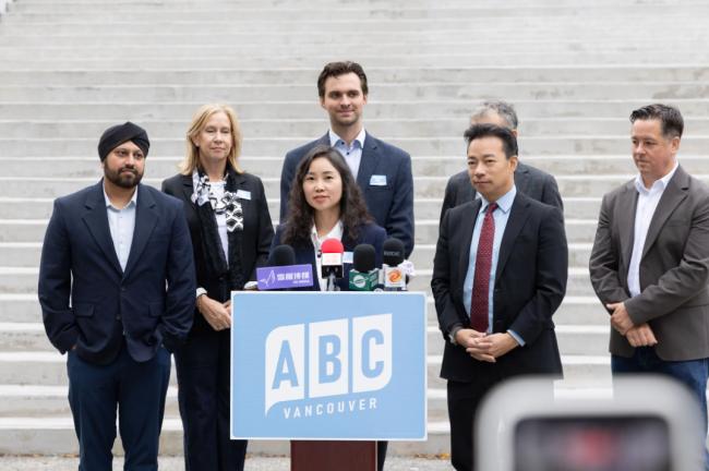 沈观健宣布Chris Qiu(仇云霞)代表ABC Vancouver参选公园局委员