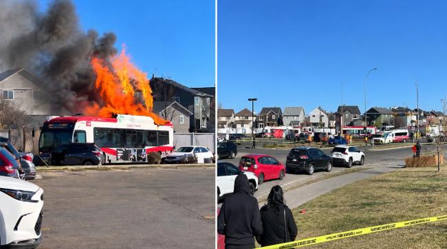 突发惨剧! 加拿大两公交车相撞爆燃, 3死19伤 突发惨剧! 加拿大两公交车相撞爆燃, 3死19伤